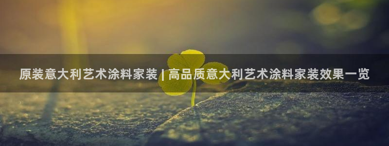 和记平台注册：原装意大利艺术涂料家装 | 高品质意大利艺术涂料家装效果一览