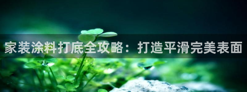 和记5g电讯：家装涂料打底全攻略：打造平滑完美表面