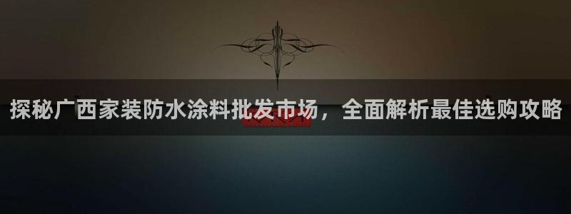 和记国际开户：探秘广西家装防水涂料批发市场，全面解析最佳选购攻略