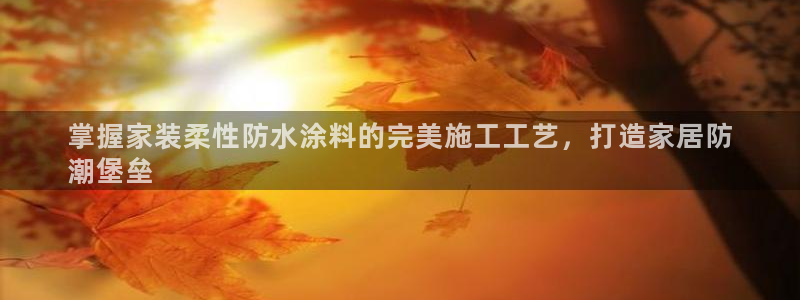 和记app官网：掌握家装柔性防水涂料的完美施工工艺，打造家居防
潮堡垒