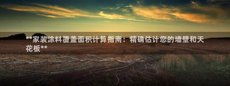 和记注册有什么送的：**家装涂料覆盖面积计算指南：精确估计您